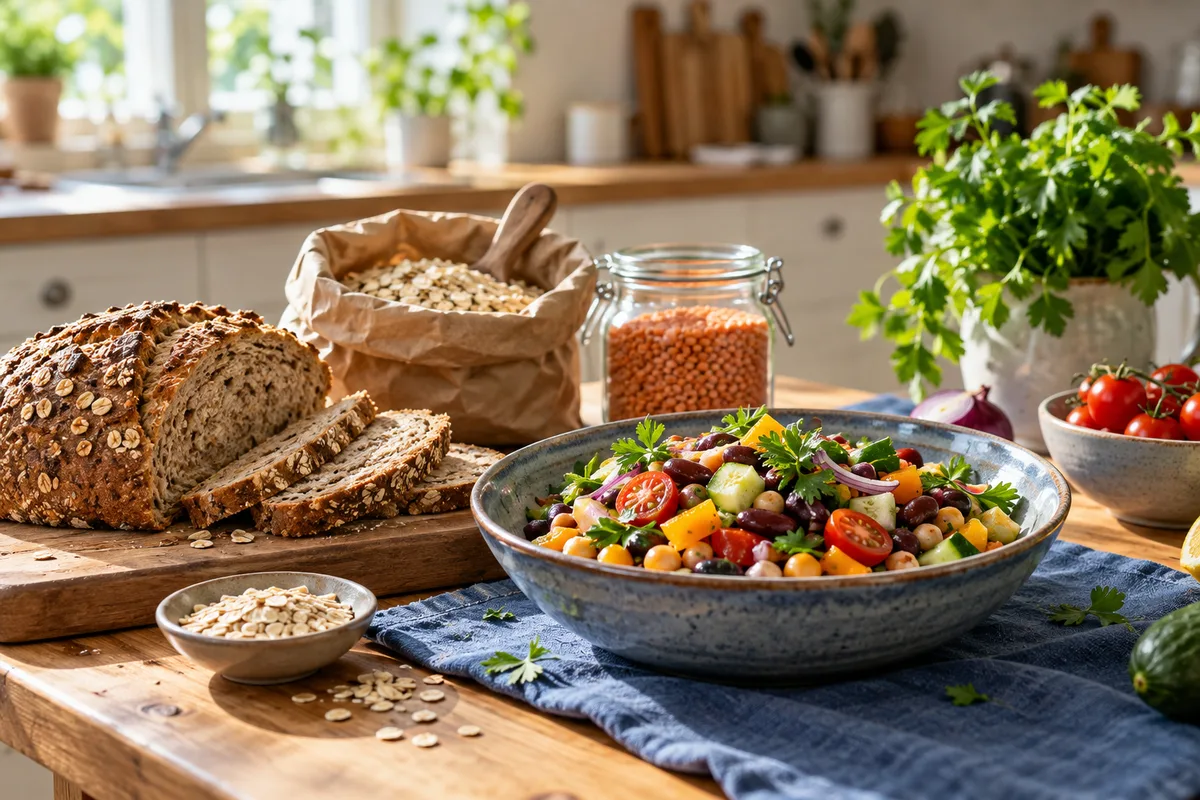 An illustrative meal and planning table for diet and lifestyle for high cholesterol